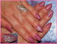 csillámos festéssel